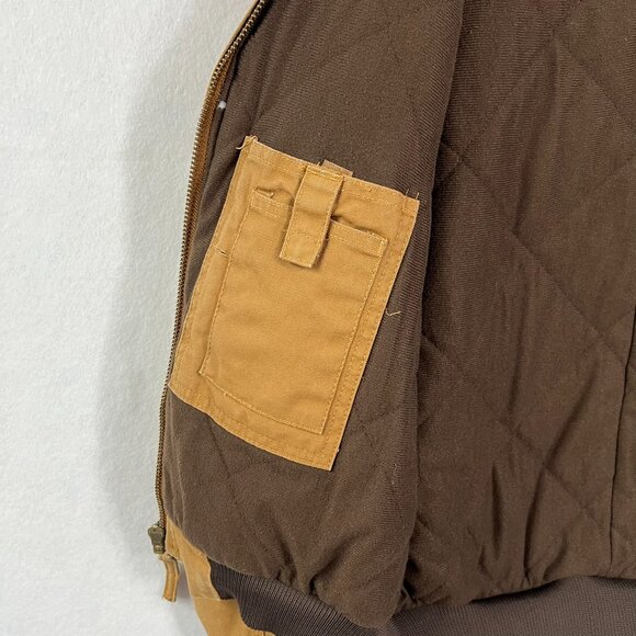 Berne Heritage Duck Hooded Active Work Jacket Tan Brown Men’s Large - Picture 7 of 16